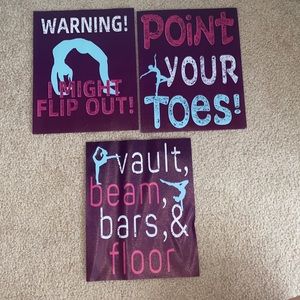 3 price set gymnastics decorations